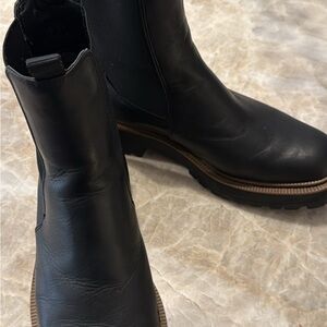 Sam Edelman Laguna Waterproof Black Ankle Boots